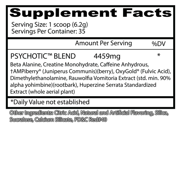 Psychotic Rojo - 35 servicios