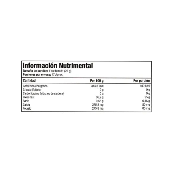 Isopure Whey Protein 3Lbs Sin sabor