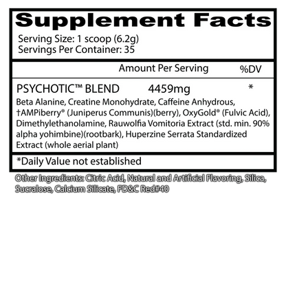 Psychotic Rojo - 35 servicios