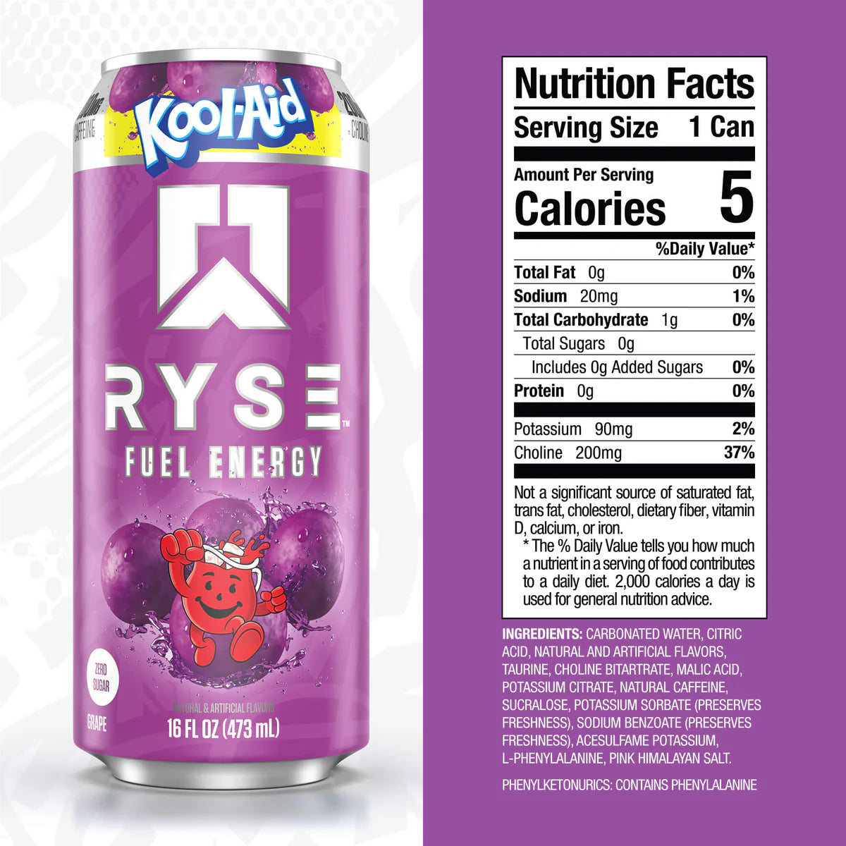 RYSE Bebidas - 16 oz/ 4 unidades